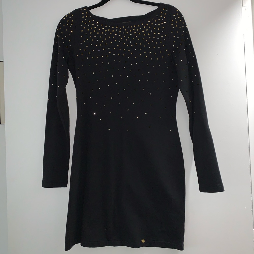Juicy Couture Embellished Long Sleeve Mini Dress